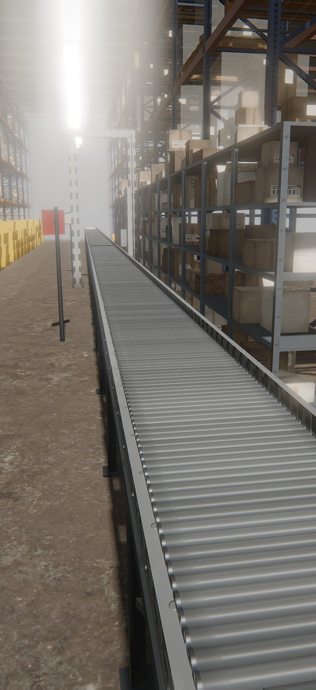 The same aisle, rebuilt as a trainable environment